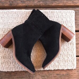 BEAST FASHION Black Suede Heeled Boots